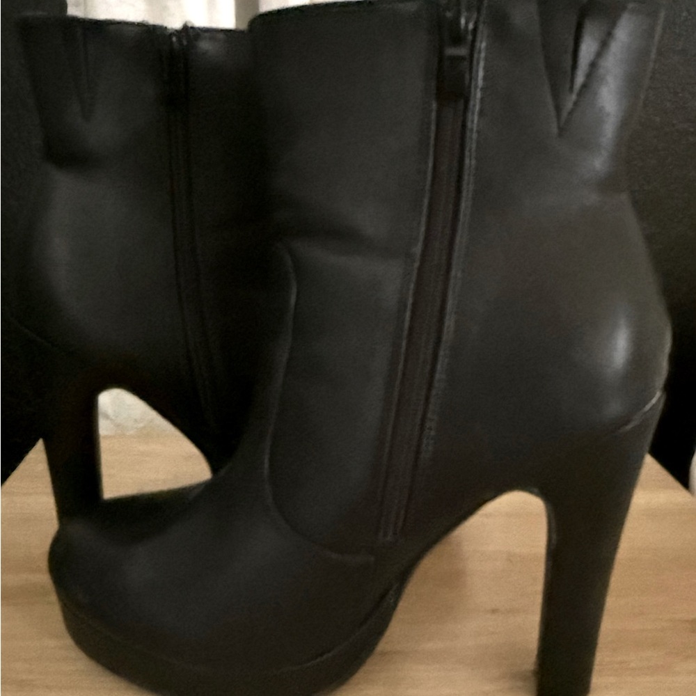TORRID wide width platform boots / booties